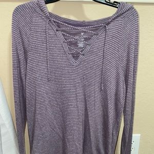 $12 Purple stripped long sleeve